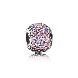 Charm Pavé morado y rosa - PANDORA (imagen para) Charm Pavé morado y rosa - PANDORA