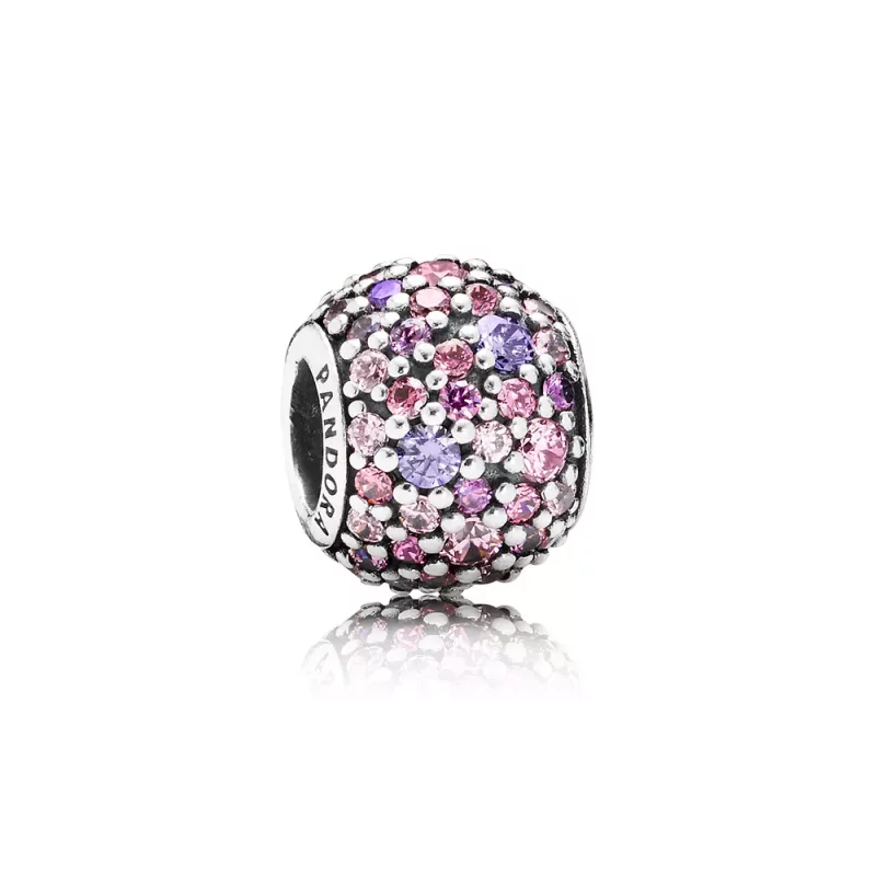 (imagen para) Charm Pav&eacute; morado y rosa - PANDORA