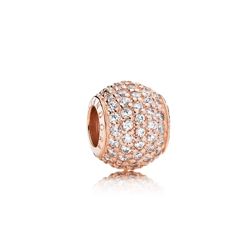 (imagen para) Charm Pav&eacute; Transparente PANDORA Rose