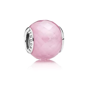 (imagen para) Charm peque&ntilde;o facetado rosa - PANDORA