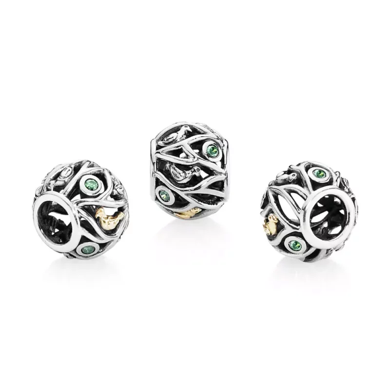 (imagen para) Charm P&aacute;jaros y Ramas de &aacute;rboles - PANDORA - Ver 4