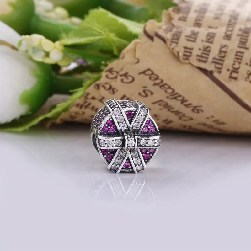 (imagen para) Charm Regalo Brillante Rojo - PANDORA - Ver 2