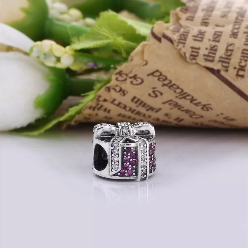 (imagen para) Charm Regalo Brillante Rojo - PANDORA - Ver 4