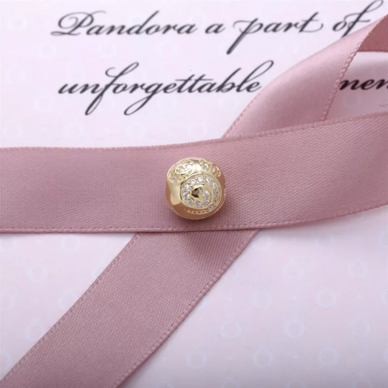 (imagen para) Charm Remolino del oro de Mickey Mouse PANDORA - Ver 2
