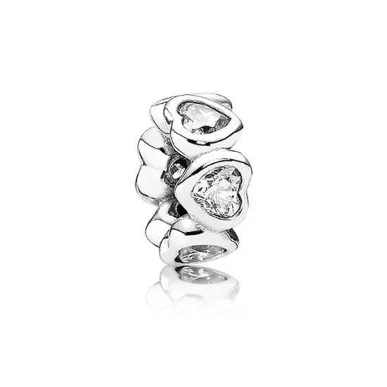 (imagen para) Charm separador corazones brillantes - PANDORA