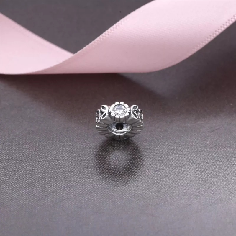 (imagen para) Charm separador Flor del bosque brillante - PANDORA - Ver 3