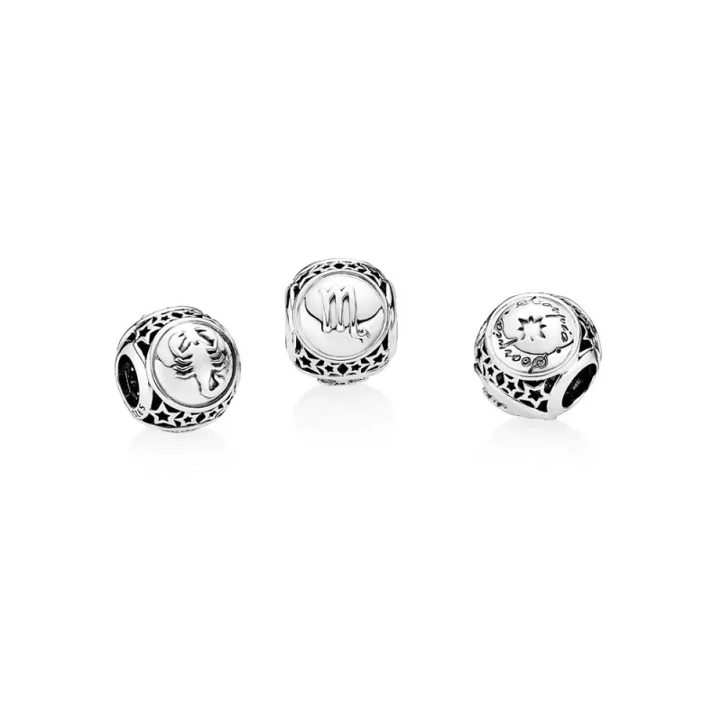 (imagen para) Charm Signo Escorpio con estrellas - PANDORA - Ver 2