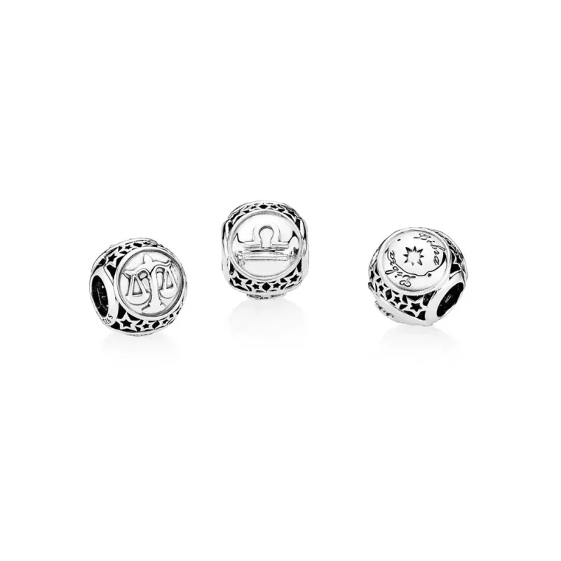 (imagen para) Charm Signo Libra con estrellas - PANDORA - Ver 2