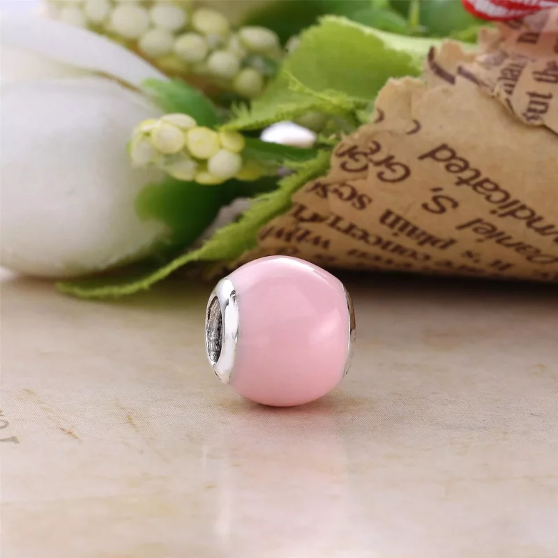 (imagen para) Charm Facetas Geom&eacute;tricas rosa Iridiscente - PANDORA - Ver 2