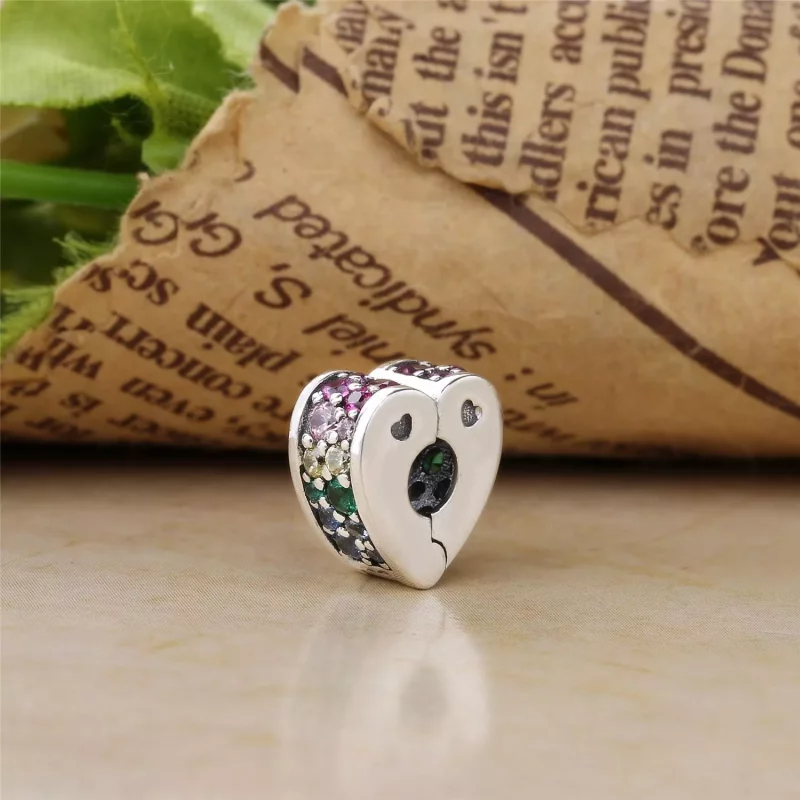 (imagen para) Clip en plata de ley Arco de Amor Multicolor - PANDORA - Ver 3