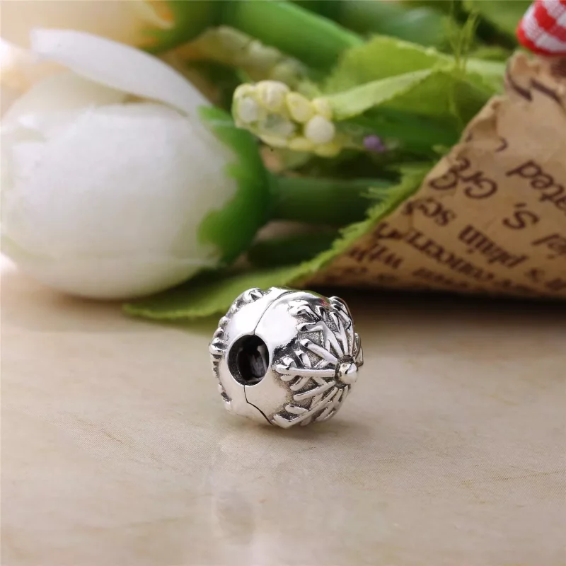 (imagen para) Clip en plata de ley Copo de nieve PANDORA - Ver 3