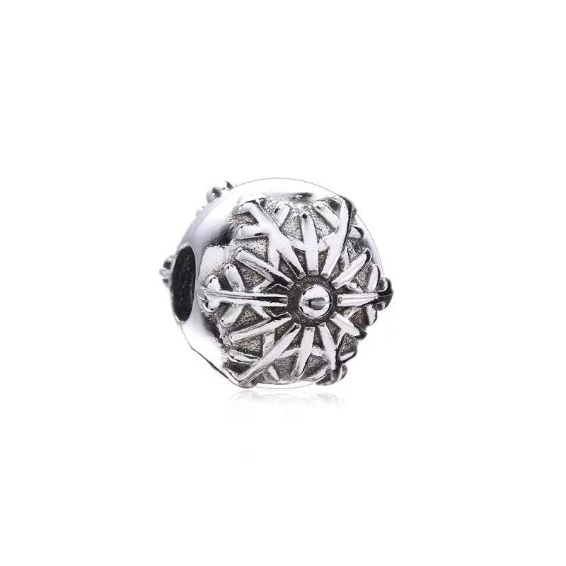 (imagen para) Clip en plata de ley Copo de nieve PANDORA