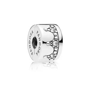(imagen para) Clip en plata de ley Corona Brillante - PANDORA
