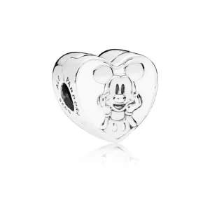 (imagen para) Clip en plata de ley Disney, Mickey Vintage PANDORA