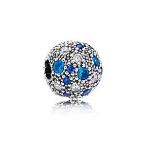(imagen para) Clip en plata de ley Estrellas C&oacute;smicas Azules - PANDORA