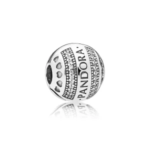(imagen para) Clip en plata de ley Firma Corazones de PANDORA