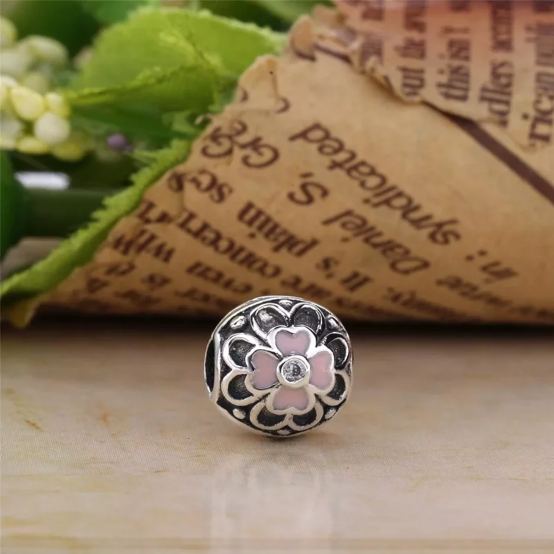 (imagen para) Clip en plata de ley Flores de ciruelo PANDORA - Ver 2