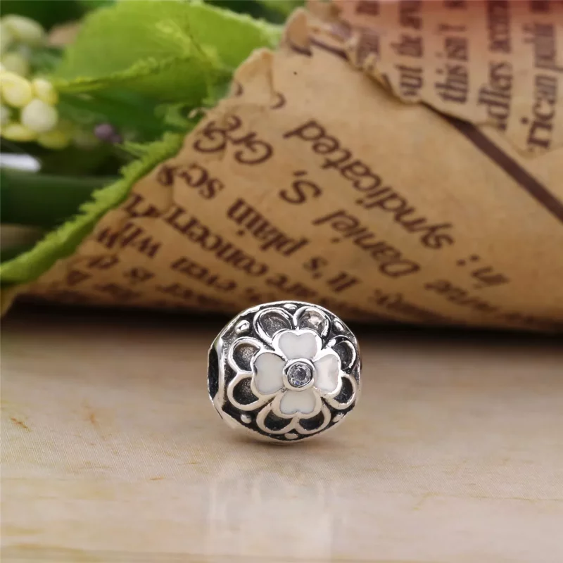 (imagen para) Clip en plata de ley Flores de ciruelo PANDORA - Ver 3