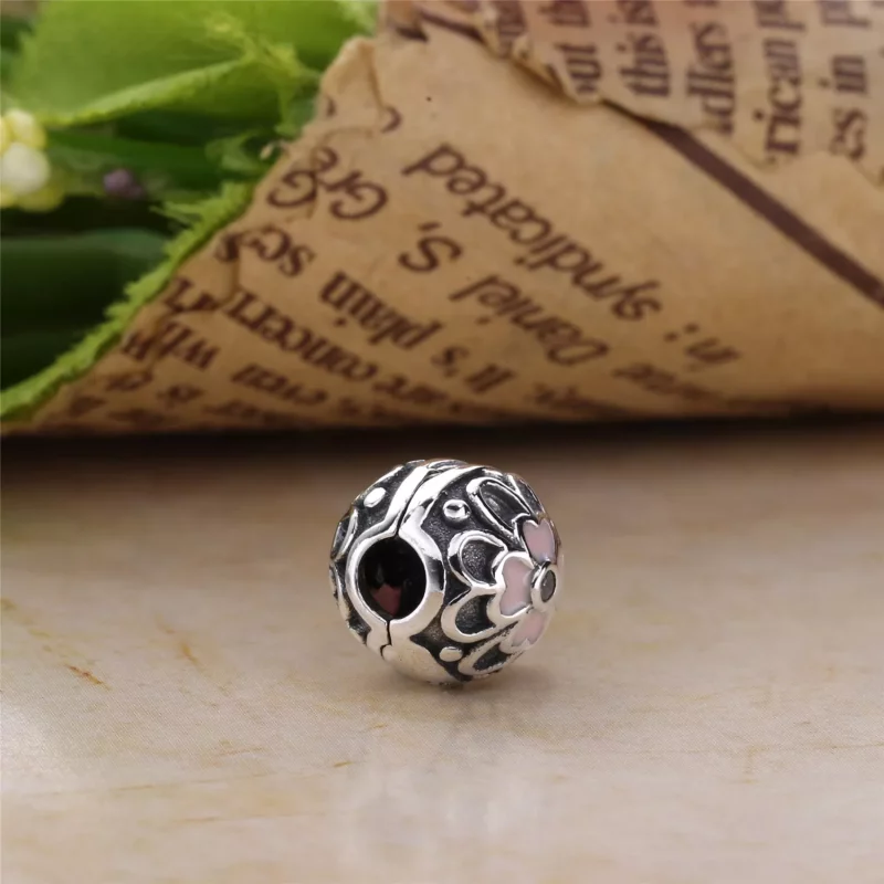 (imagen para) Clip en plata de ley Flores de ciruelo PANDORA - Ver 4