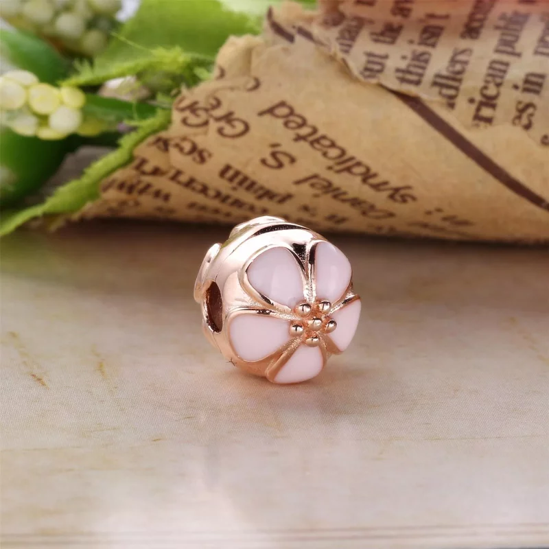 (imagen para) Clip Flor de Cerezo Rosa - PANDORA - Ver 3