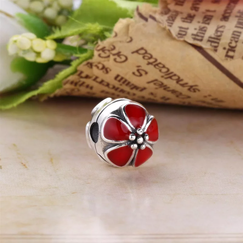 (imagen para) Clip Flor de Cerezo Rosa - PANDORA - Ver 4