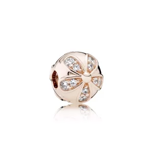(imagen para) Clip PANDORA Rose Margaritas Brillantes