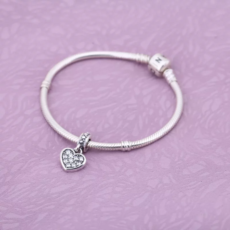 (imagen para) Charm Colgante Pav&eacute; Coraz&oacute;n - PANDORA - Ver 2