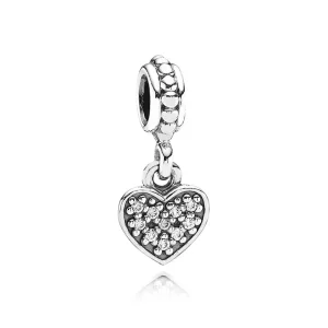 (imagen para) Charm Colgante Pav&eacute; Coraz&oacute;n - PANDORA