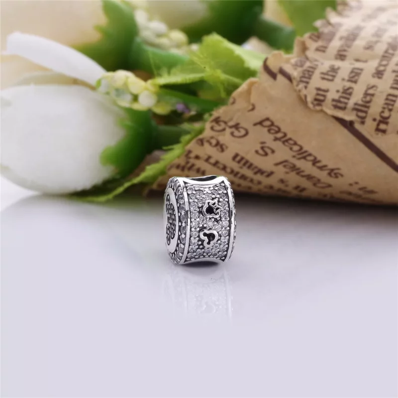 (imagen para) Disney, Charm en plata de ley Iconos chispeantes de Mickey y Minnie PANDORA - Ver 4