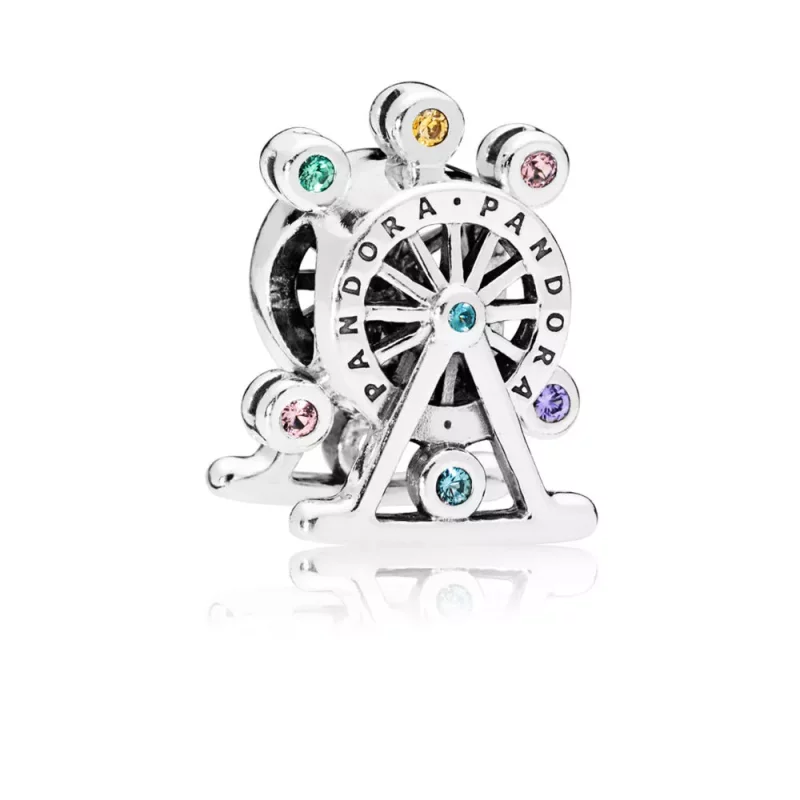 (imagen para) Charm en plata de ley Noria Colorida - PANDORA