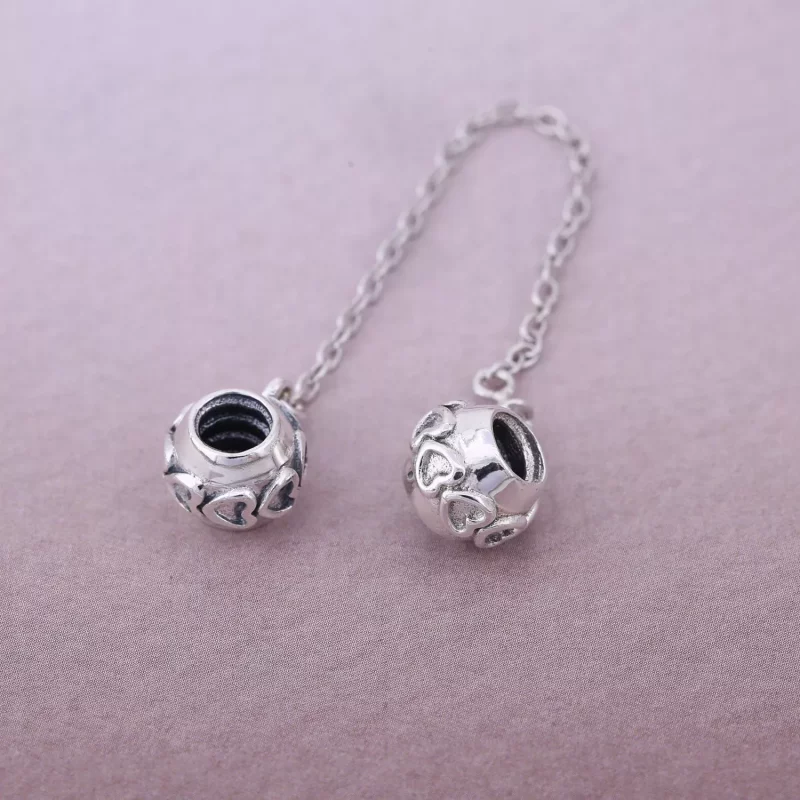 (imagen para) Hearts silver safety chain - PANDORA - Ver 2
