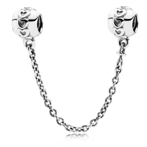(imagen para) Hearts silver safety chain - PANDORA