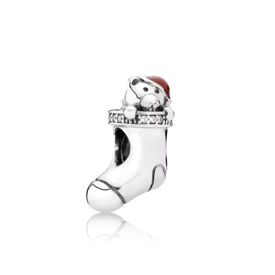 (imagen para) Charm Calcet&iacute;n Navide&ntilde;o con osito - PANDORA