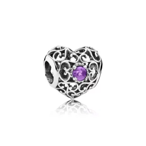 Charm Corazón de Febrero - PANDORA (imagen para) Charm Corazón de Febrero - PANDORA