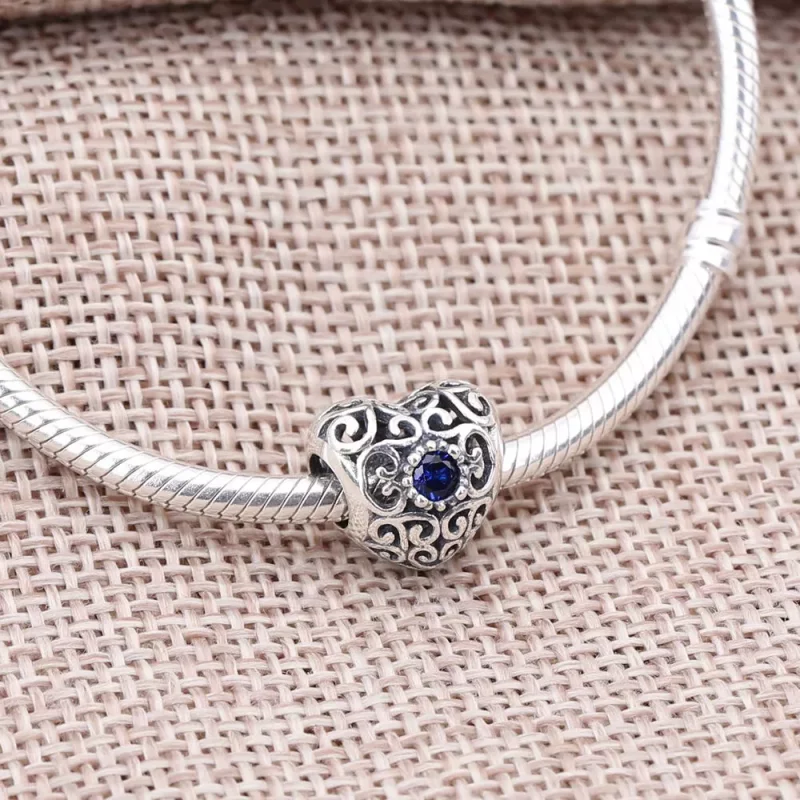 (imagen para) Charm calado Coraz&oacute;n de Diciembre - PANDORA - Ver 2