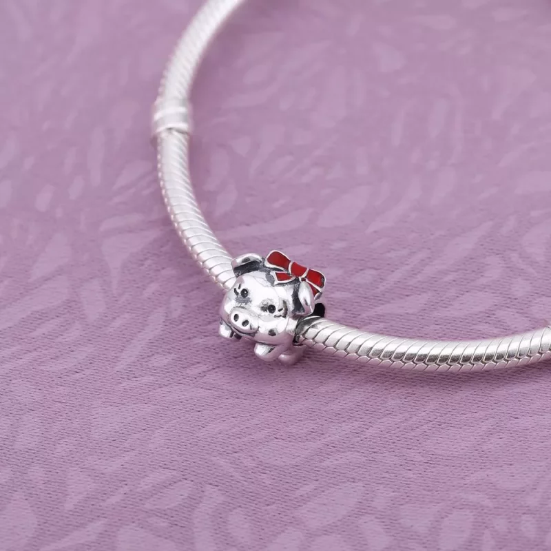 (imagen para) Charm Cerdito Hucha 791809ENMX Charms PANDORA - Ver 2