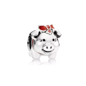 Charm Cerdito Hucha 791809ENMX Charms PANDORA (imagen para) Charm Cerdito Hucha 791809ENMX Charms PANDORA