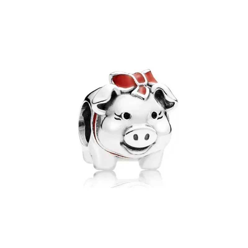 (imagen para) Charm Cerdito Hucha 791809ENMX Charms PANDORA