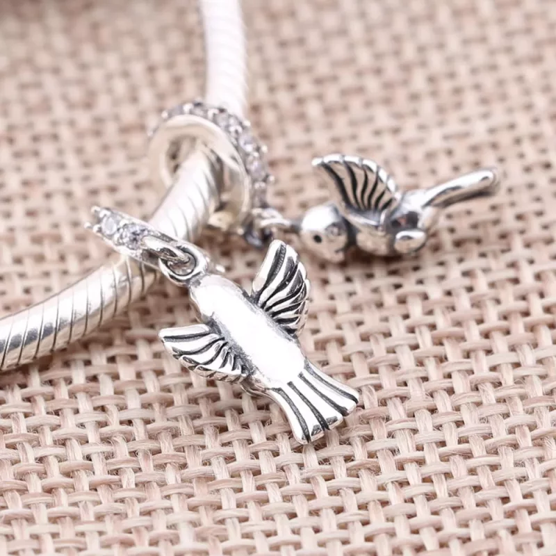 (imagen para) Charm colgante Paloma de la Paz - PANDORA - Ver 2