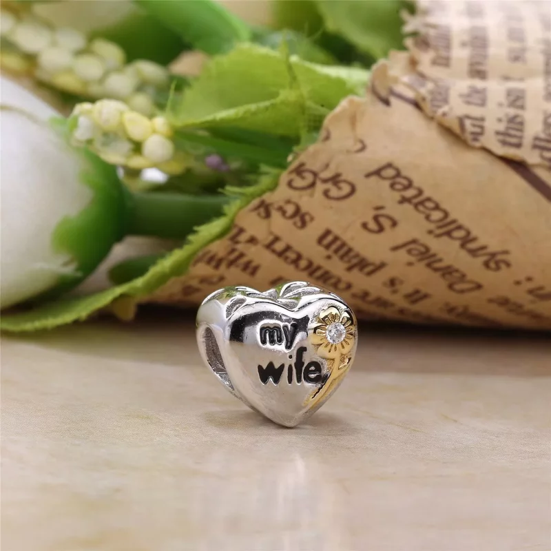 (imagen para) Charm en plata de ley Mi mujer PANDORA - Ver 2