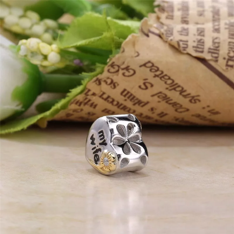 (imagen para) Charm en plata de ley Mi mujer PANDORA - Ver 3