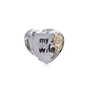 Charm en plata de ley Mi mujer PANDORA (imagen para) Charm en plata de ley Mi mujer PANDORA