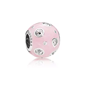 (imagen para) Charm en plata de ley Sue&ntilde;os Perlados Rosas - PANDORA