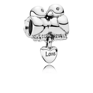 Charm Colgante Tórtolas - PANDORA (imagen para) Charm Colgante Tórtolas - PANDORA