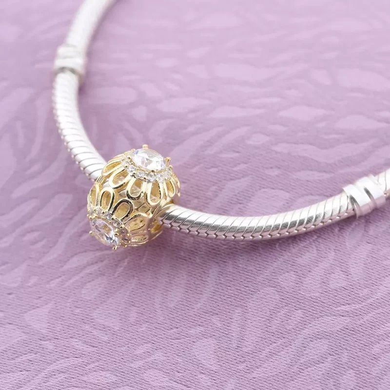 (imagen para) Charm calado Floral - PANDORA - Ver 3