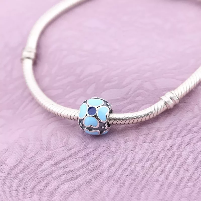 (imagen para) Charm Margarita Azul - PANDORA - Ver 2