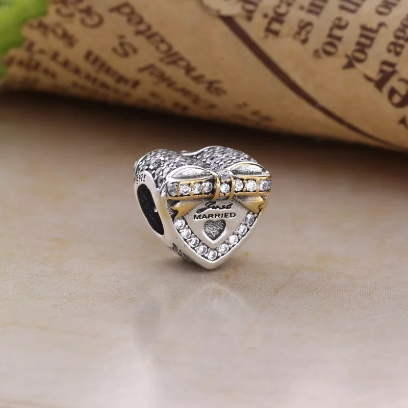 (imagen para) Charm Coraz&oacute;n de Boda - PANDORA - Ver 2