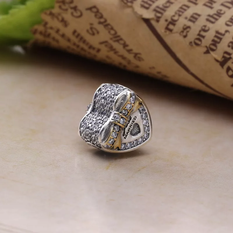 (imagen para) Charm Coraz&oacute;n de Boda - PANDORA - Ver 3