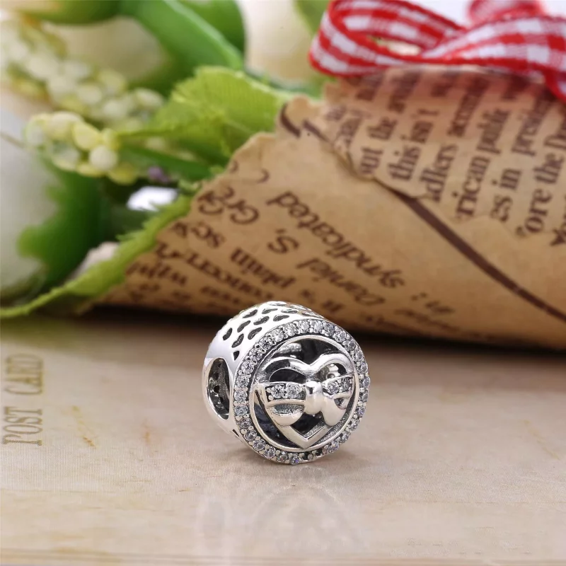 (imagen para) Charm en plata de ley Lazos amorosos PANDORA - Ver 2