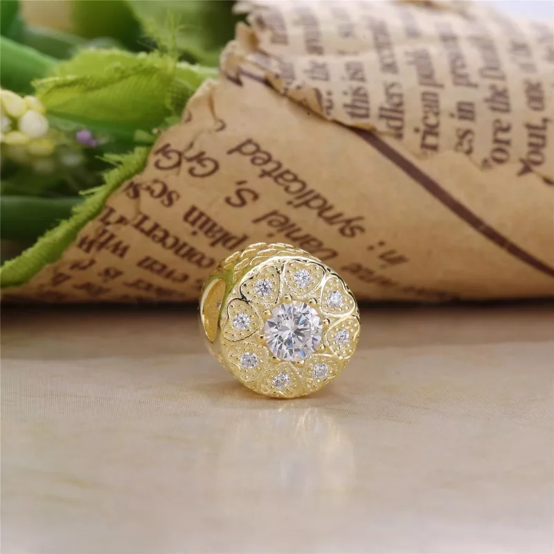 (imagen para) Charm Corazones de oro - PANDORA - Ver 2